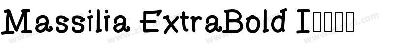 Massilia ExtraBold I字体转换